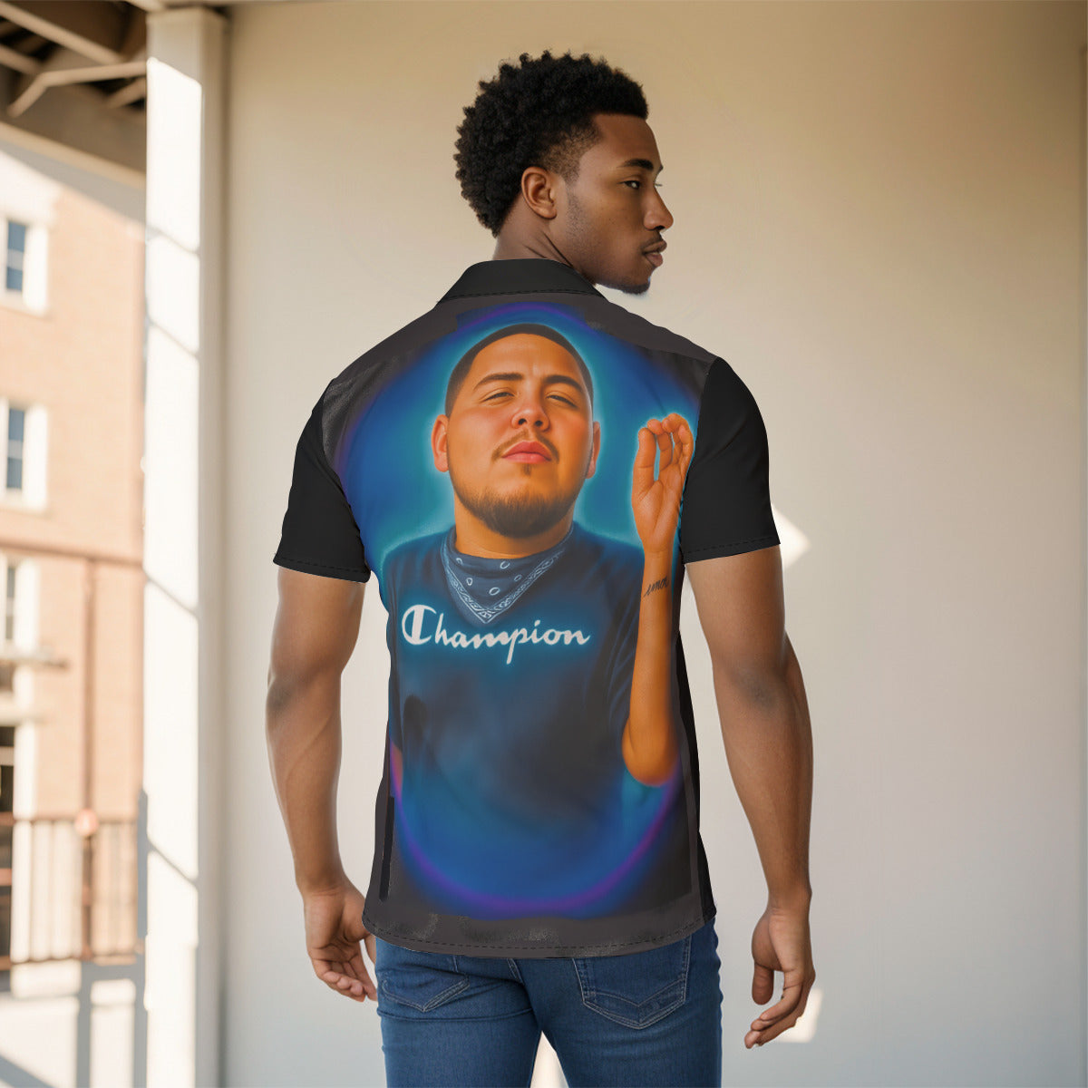 All-Over Print Men's Shirt