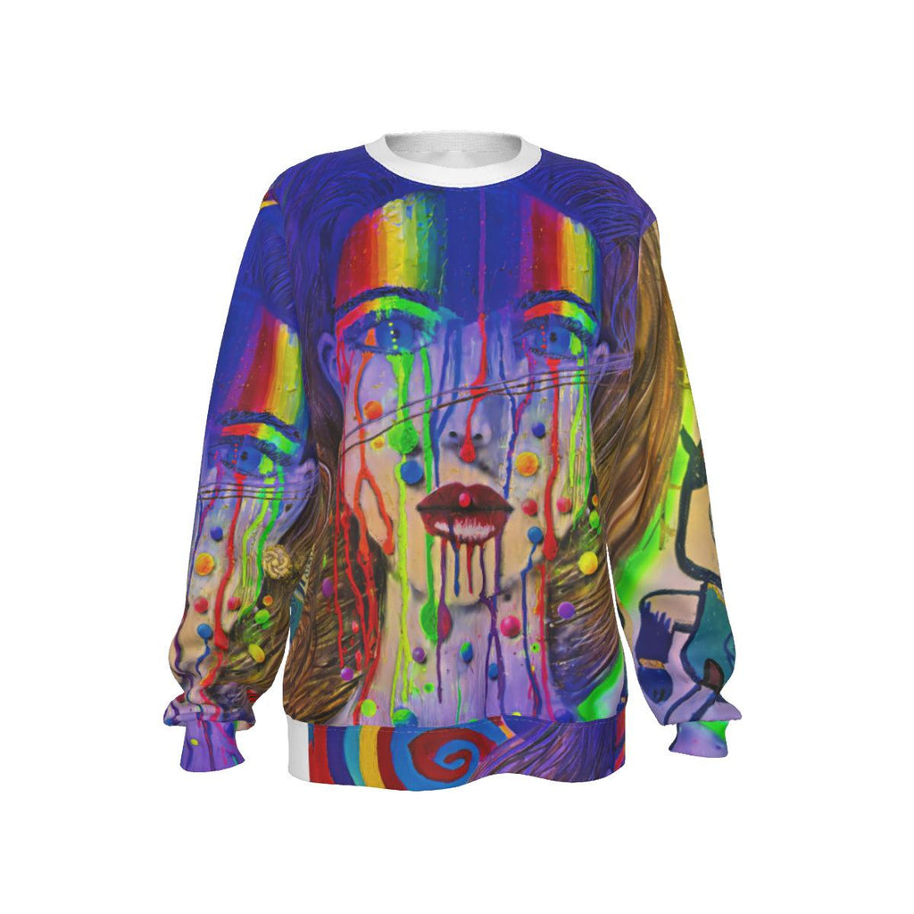 All-Over Print Women's Loose Sweatshirt